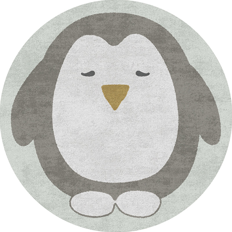 Lisslune | Casual Kids Bedroom Rug Multicolor Cartoon Indoor Rug Polyester Non-Slip Easy Care Area Rug