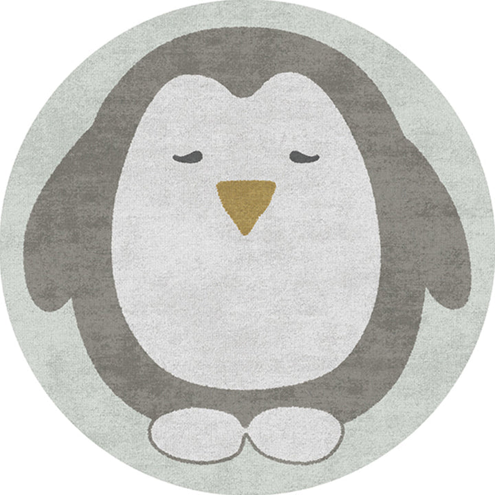 Lisslune | Casual Kids Bedroom Rug Multicolor Cartoon Indoor Rug Polyester Non-Slip Easy Care Area Rug