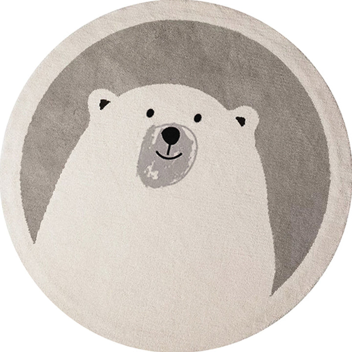 Lisslune | Casual Kids Bedroom Rug Multicolor Cartoon Indoor Rug Polyester Non-Slip Easy Care Area Rug