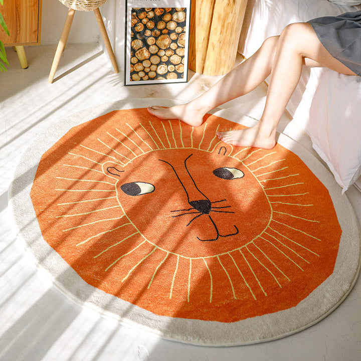 Lisslune | Beautiful children's room carpet Multicolored cartoon pattern carpet Polyester non-slip machine washable carpet