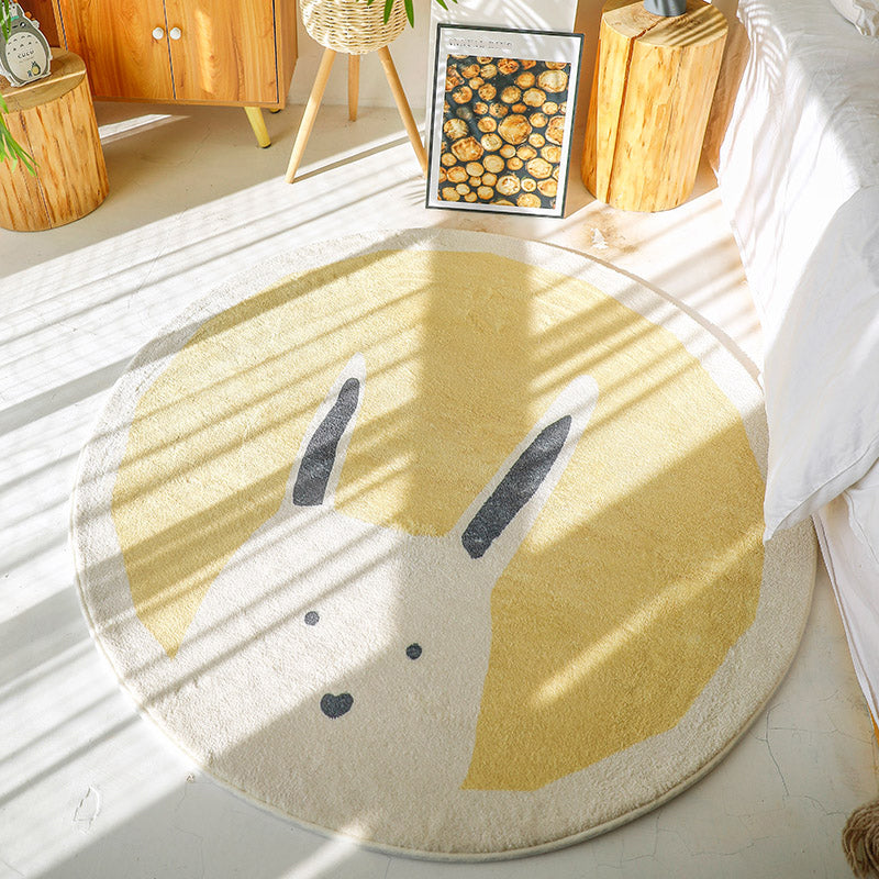 Lisslune | Beautiful children's room carpet Multicolored cartoon pattern carpet Polyester non-slip machine washable carpet