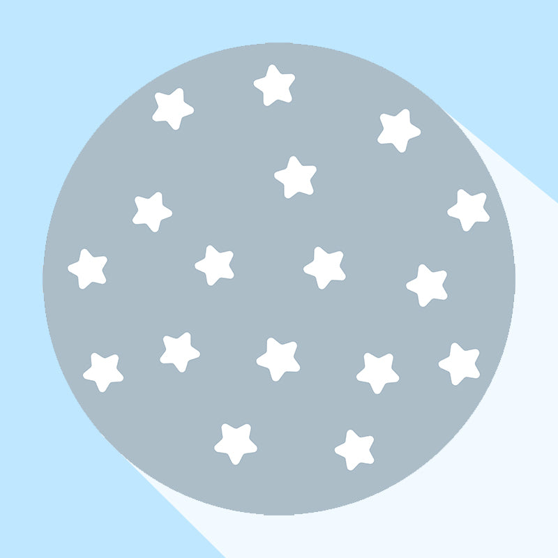 Lisslune | Multicolored simple rug Polyester polka dot print rug pet-friendly non-slip backing rug for children's room