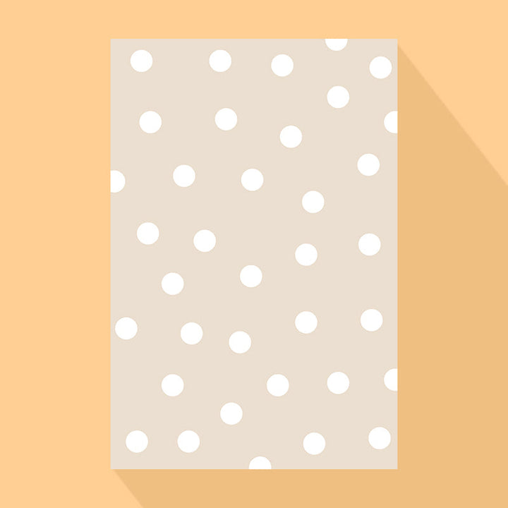Lisslune | Multicolored simple rug Polyester polka dot print rug pet-friendly non-slip backing rug for children's room