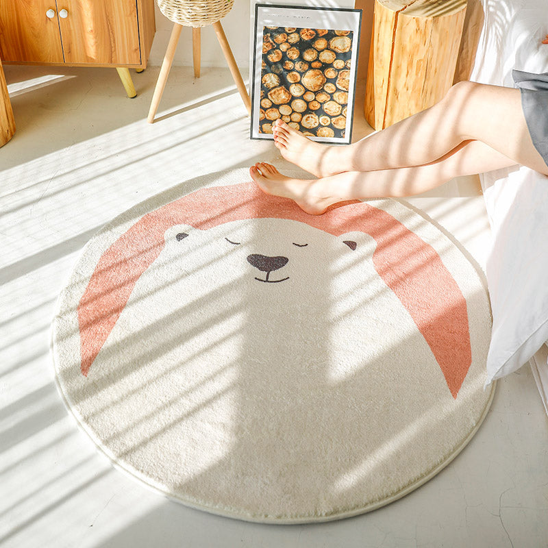 Lisslune | Sweet children's room carpet Multicolor Cartoon area rug Synthetic Non-slip Pet-friendly Indoor carpet