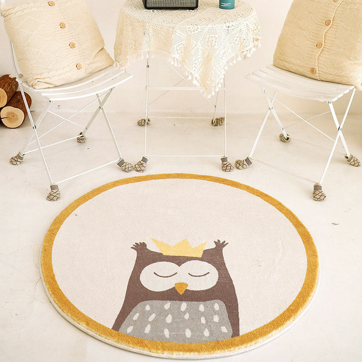 Lisslune | Sweet children's room carpet Multicolor Cartoon area rug Synthetic Non-slip Pet-friendly Indoor carpet
