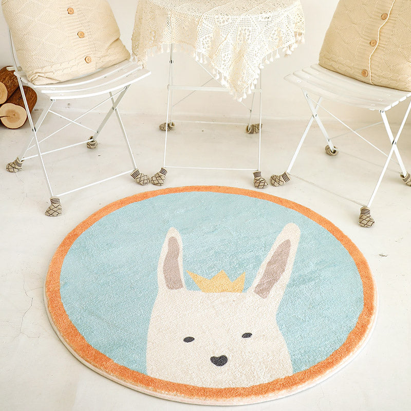 Lisslune | Sweet children's room carpet Multicolor Cartoon area rug Synthetic Non-slip Pet-friendly Indoor carpet