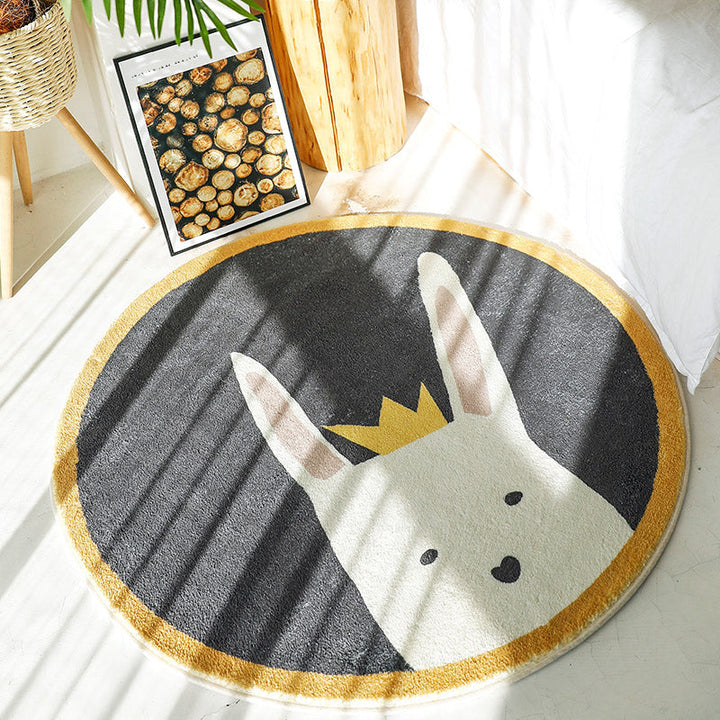 Lisslune | Sweet children's room carpet Multicolor Cartoon area rug Synthetic Non-slip Pet-friendly Indoor carpet