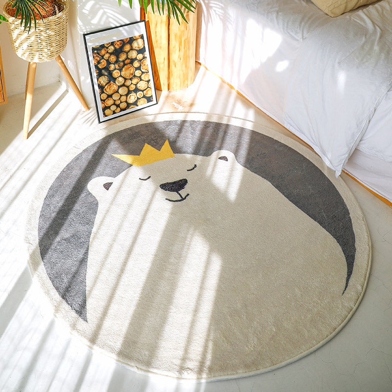 Lisslune | Sweet children's room carpet Multicolor Cartoon area rug Synthetic Non-slip Pet-friendly Indoor carpet