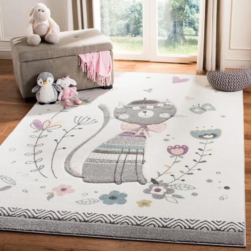 Lisslune | New children's carpet Multi-colored Cartoon Indoor carpet Synthetic Non-slip Stain-resistant Washable carpet