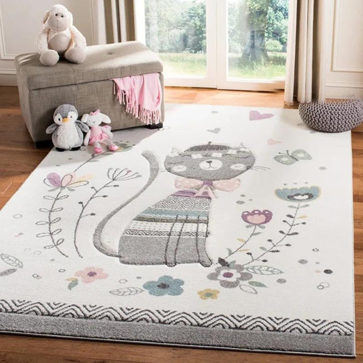 Lisslune | New children's carpet Multi-colored Cartoon Indoor carpet Synthetic Non-slip Stain-resistant Washable carpet