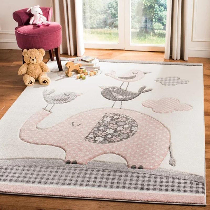 Lisslune | New children's carpet Multi-colored Cartoon Indoor carpet Synthetic Non-slip Stain-resistant Washable carpet