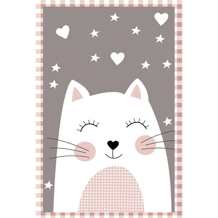 Lisslune | New children's carpet Multi-colored Cartoon Indoor carpet Synthetic Non-slip Stain-resistant Washable carpet