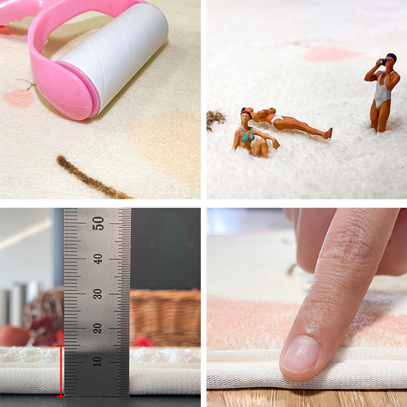 Lisslune | New children's carpet Multi-colored Cartoon Indoor carpet Synthetic Non-slip Stain-resistant Washable carpet