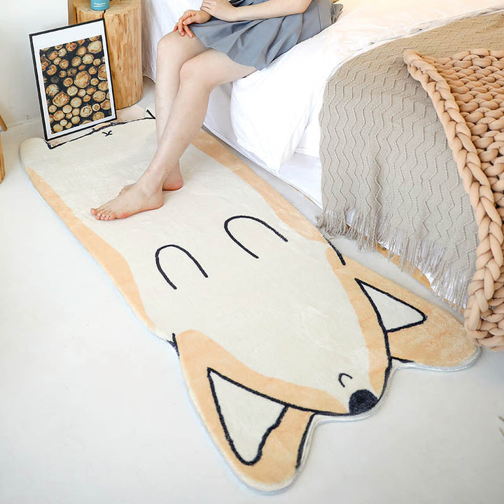 Lisslune | Innovative Shape Cartoon Rug Multi-Color Cute Area Rug Polyester Anti-Slip Mat Pet-Friendly Rug for Kids