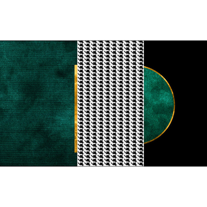 Lisslune | Funky Living Room Rug Multicolor geometric pattern rug polypropylene pet-friendly washable rug