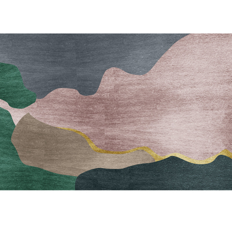Lisslune | Funky Living Room Rug Multicolor geometric pattern rug polypropylene pet-friendly washable rug