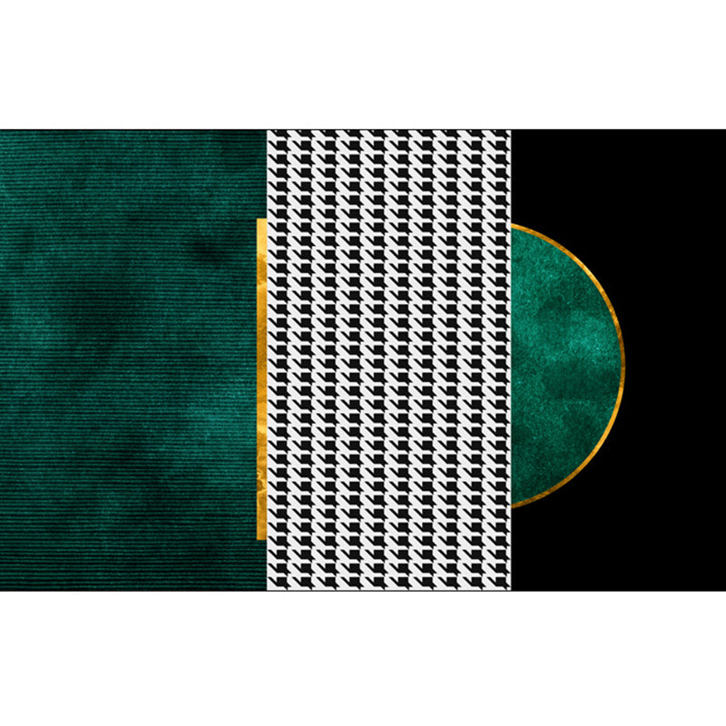 Lisslune | Funky Living Room Rug Multicolor geometric pattern rug polypropylene pet-friendly washable rug