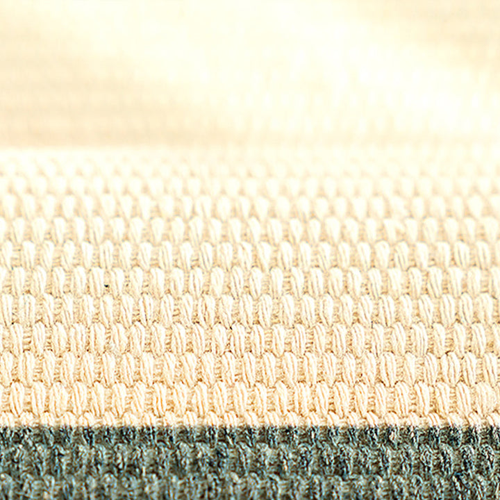 Lisslune | Classic living room carpet Colorful geometric printed carpet washable woven rug with tassels