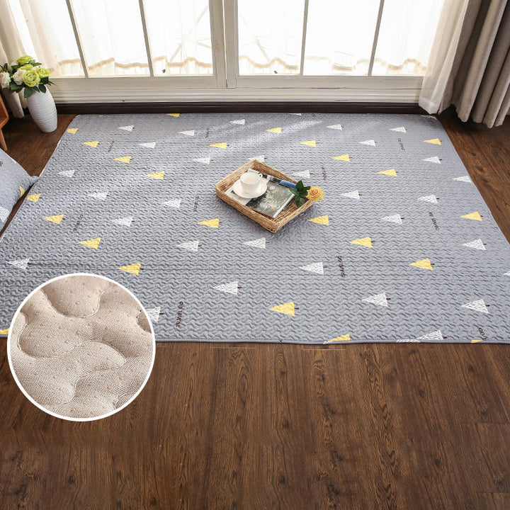 Lisslune | Beautiful geometric rug Multicolored Trend rug Cotton Easy to care for Pet-friendly Washable indoor rug for rooms