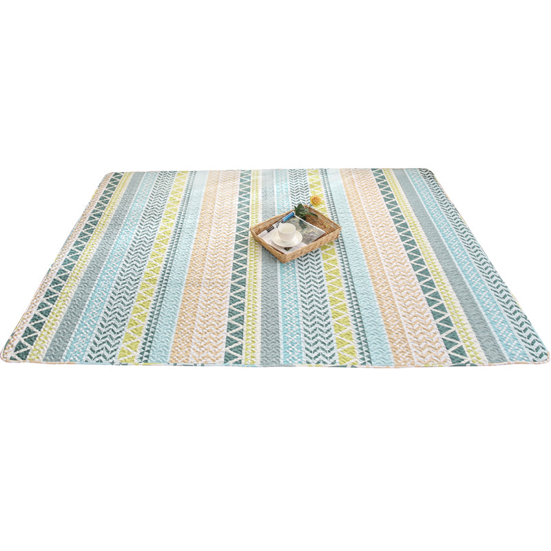 Lisslune | Beautiful geometric rug Multicolored Trend rug Cotton Easy to care for Pet-friendly Washable indoor rug for rooms