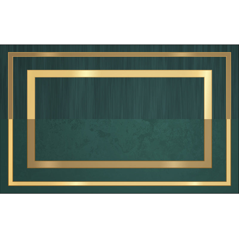 Lisslune | Luxury Living Room Rug Multicolor Geometric Pattern Rug Polyester Non-Slip Machine Washable Rug