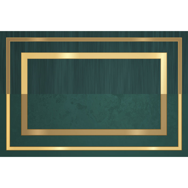 Lisslune | Luxury Living Room Rug Multicolor Geometric Pattern Rug Polyester Non-Slip Machine Washable Rug
