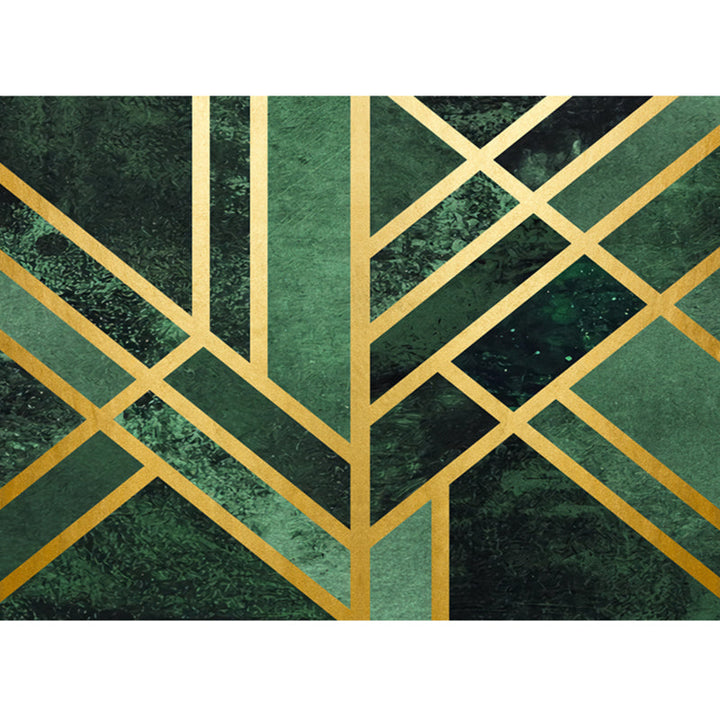 Lisslune | Luxury Living Room Rug Multicolor Geometric Pattern Rug Polyester Non-Slip Machine Washable Rug