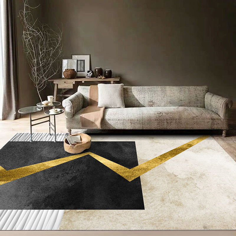 Lisslune | Western Living Room Rug Multicolored Polypropylene Rug Non-Slip Back Washable Indoor Rug