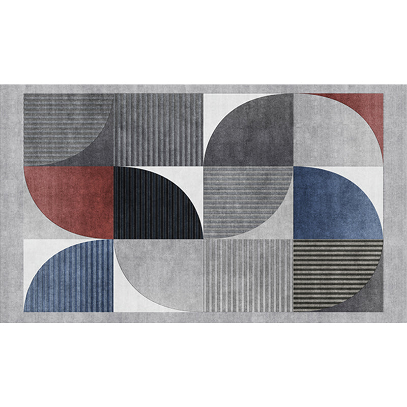 Lisslune | Western Living Room Rug Multicolored Polypropylene Rug Non-Slip Back Washable Indoor Rug