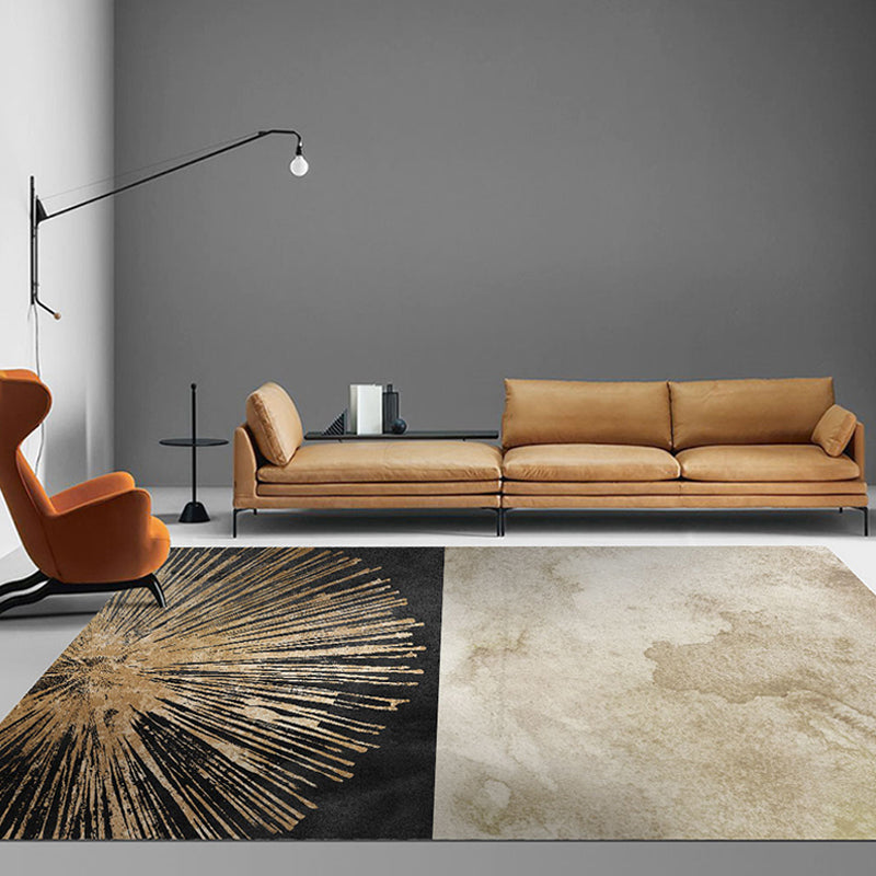 Lisslune | Western Living Room Rug Multicolored Polypropylene Rug Non-Slip Back Washable Indoor Rug