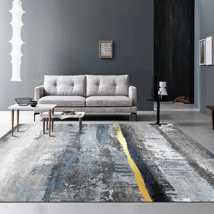 Lisslune | Western Living Room Rug Multicolored Polypropylene Rug Non-Slip Back Washable Indoor Rug