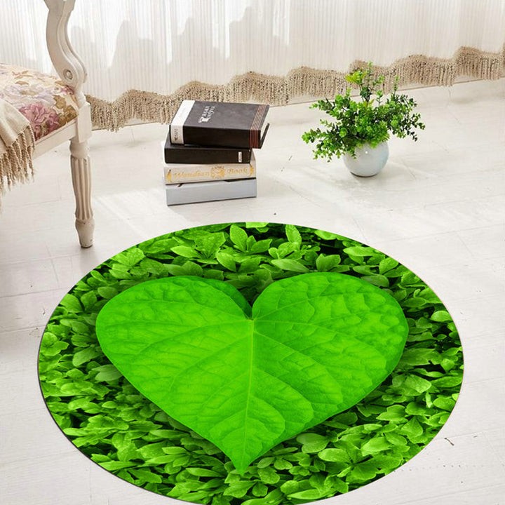 Lisslune | Comfort 3D Plant Pattern Rug Multicolored Polypropylene Area Rug Easy Care Machine Washable Rug for Room