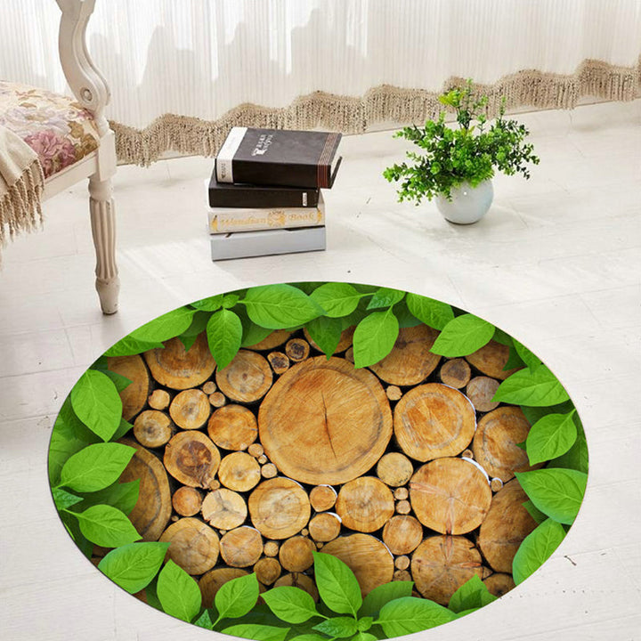 Lisslune | Comfort 3D Plant Pattern Rug Multicolored Polypropylene Area Rug Easy Care Machine Washable Rug for Room