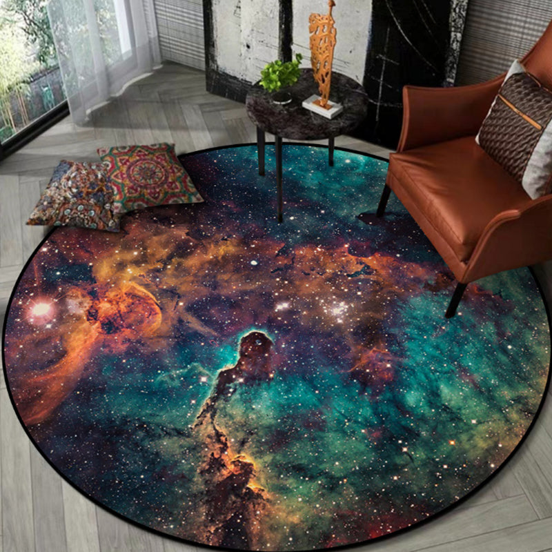Lisslune | Modern Living Room Rug Multicolored Area Pattern Area Rug Pet-Friendly Easy Care Indoor Rug
