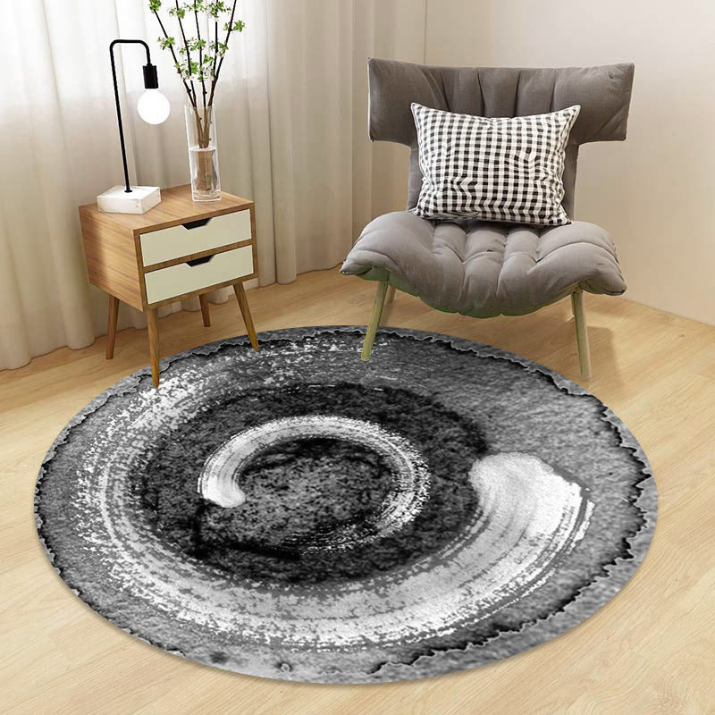 Lisslune | Chinoiserie Floral Rug Multicolor Polypropylene Rug Pet Friendly Non-Slip Back Stain Resistant Rug for the Drawing Room