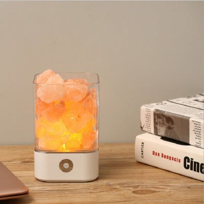 Lisslune | USB Crystal Light Himalayan Salt LED Lamp
