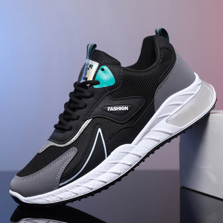 Lisslune | Breathable Men's Sneakers with Color Accent