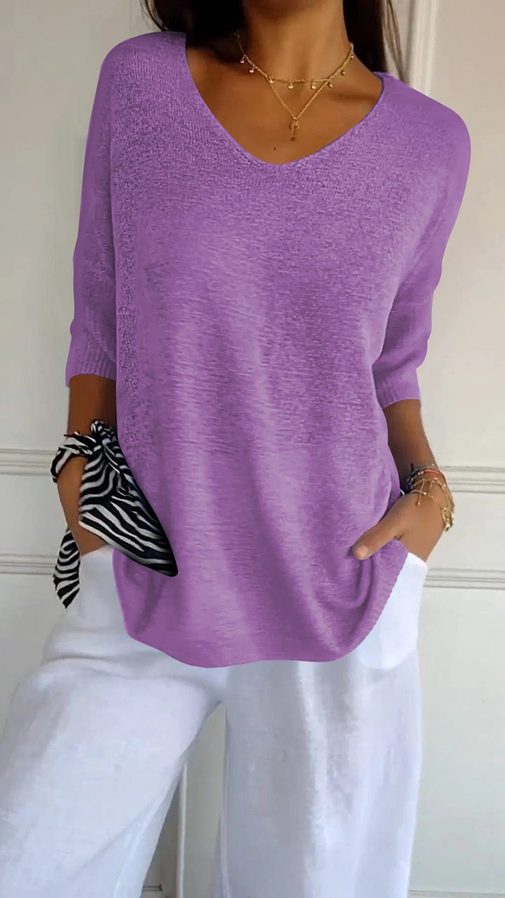 Lisslune | Smoothly knitted Sanbergs with V-neck