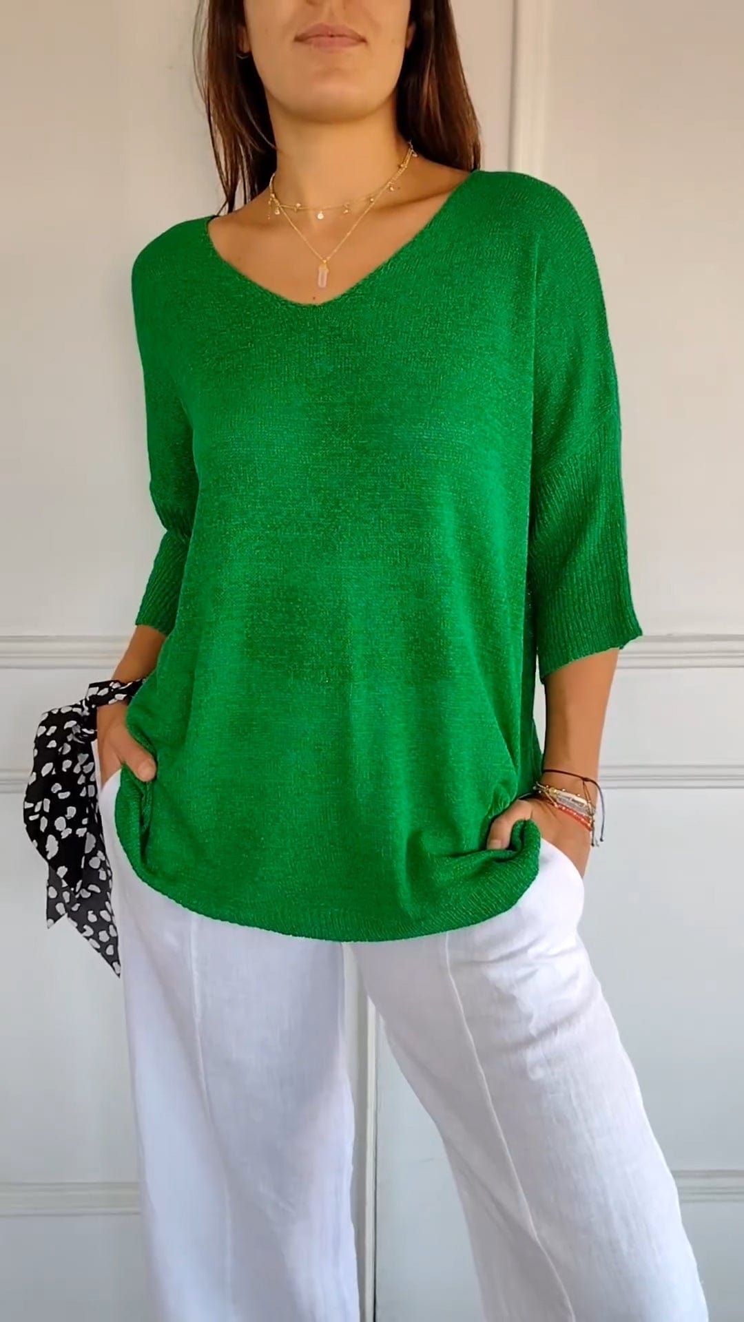 Lisslune | Smoothly knitted Sanbergs with V-neck