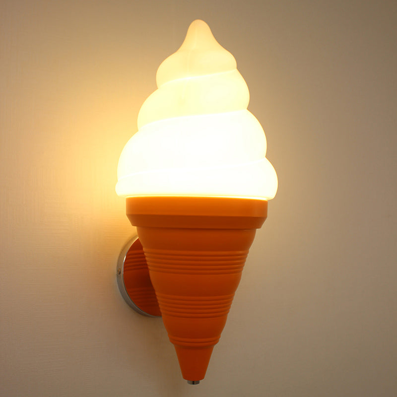 Skørter | Kids Ice Cream Parlor Wall Lamp Light Plastic Bedroom LED Wall Light Sconce