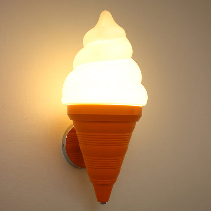 Skørter | Kids Ice Cream Parlor Wall Lamp Light Plastic Bedroom LED Wall Light Sconce
