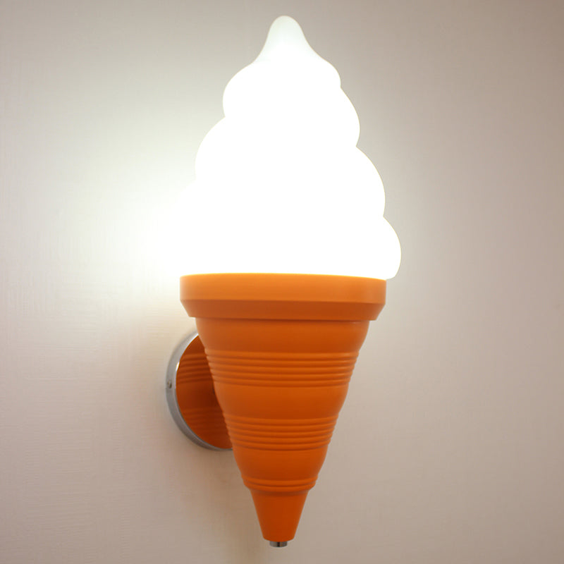 Skørter | Kids Ice Cream Parlor Wall Lamp Light Plastic Bedroom LED Wall Light Sconce