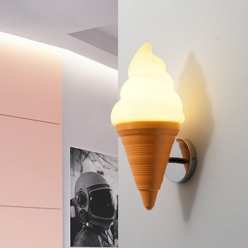 Skørter | Kids Ice Cream Parlor Wall Lamp Light Plastic Bedroom LED Wall Light Sconce