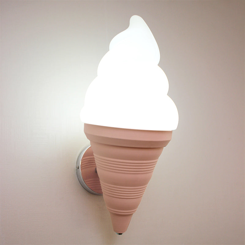 Skørter | Kids Ice Cream Parlor Wall Lamp Light Plastic Bedroom LED Wall Light Sconce