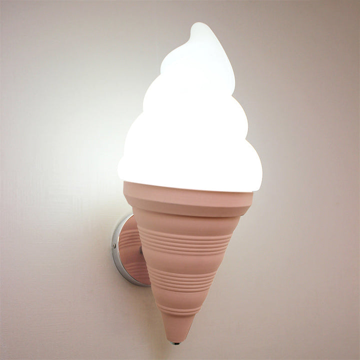 Skørter | Kids Ice Cream Parlor Wall Lamp Light Plastic Bedroom LED Wall Light Sconce