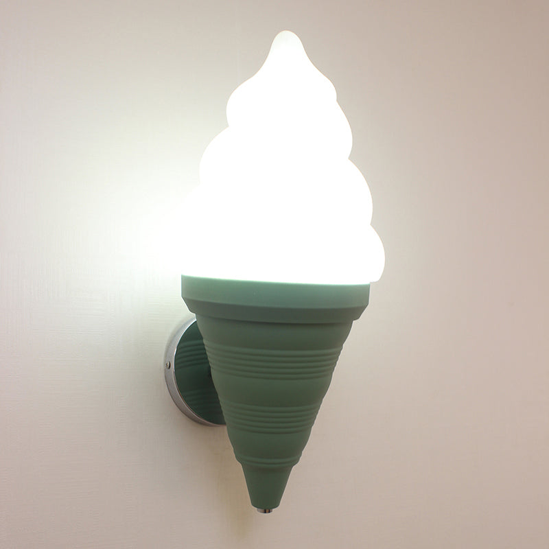 Skørter | Kids Ice Cream Parlor Wall Lamp Light Plastic Bedroom LED Wall Light Sconce