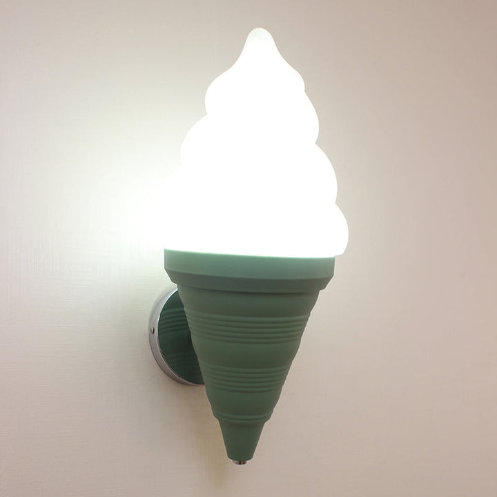 Skørter | Kids Ice Cream Parlor Wall Lamp Light Plastic Bedroom LED Wall Light Sconce