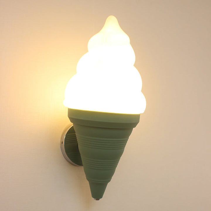Skørter | Kids Ice Cream Parlor Wall Lamp Light Plastic Bedroom LED Wall Light Sconce