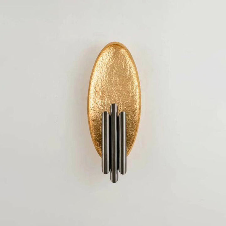 Lisslune | Simple Oval Wall Lamp Fixture 2-Light Metal Living Room Wall Mount Lamp with Tube Shade