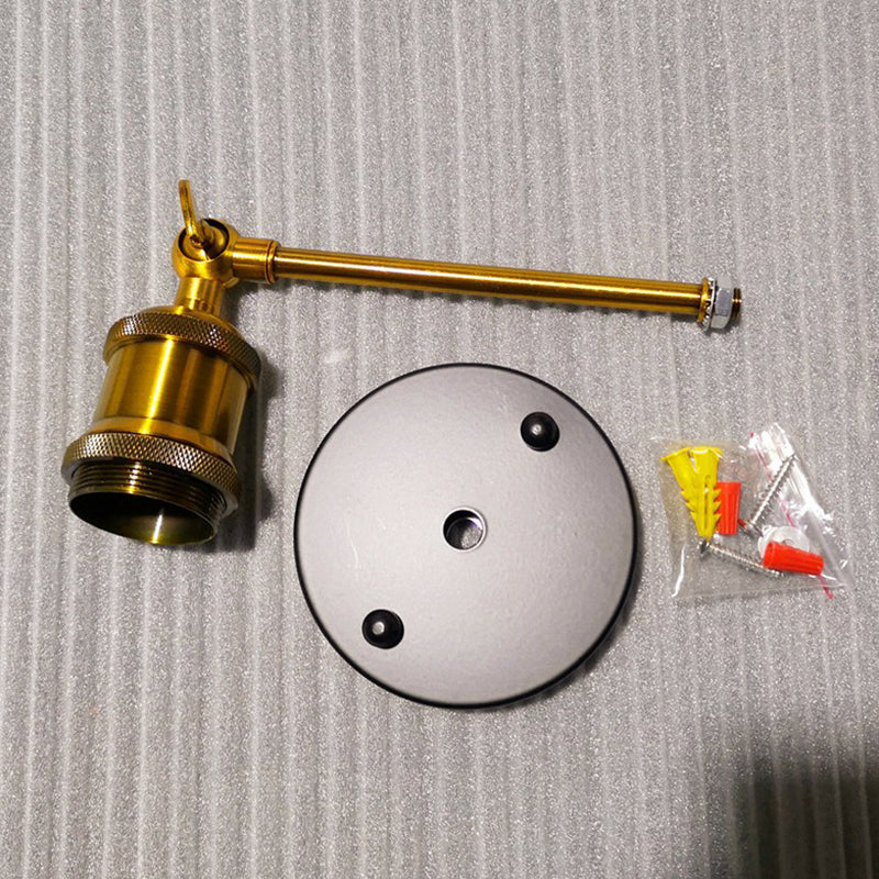 Lisslune | Exposed Bulb Design Metal Wall Lamp Factory 1 Head Dining Room Wall Light with Swivel Joint